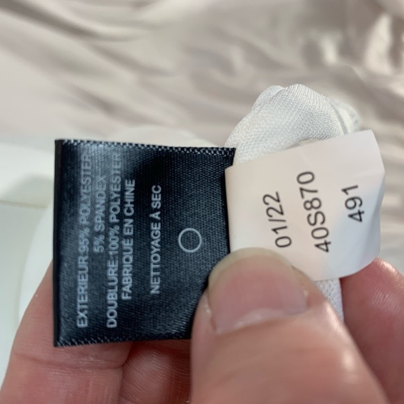 Sam Edelman Off The Shoulder Sleeveless Mini Dress - White - size 10 - Picture 6 of 7